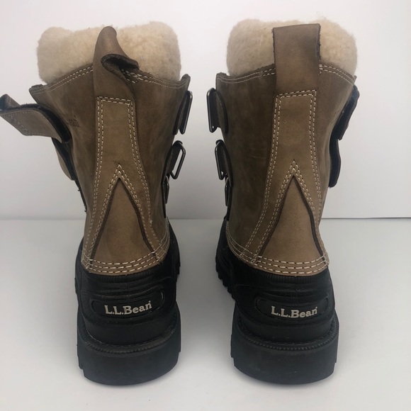LL Bean Lined Winter Boots with Straps Womens 7 - Picture 5 of 9